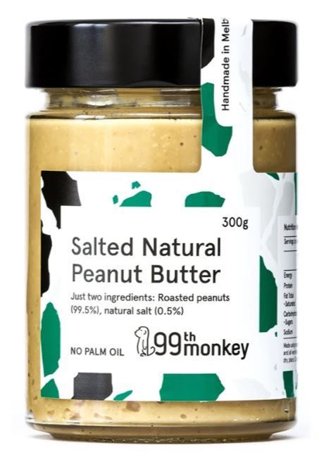 Picture of 99TH MONKEY SALTED NATURAL PEANUT BUTTER 300G