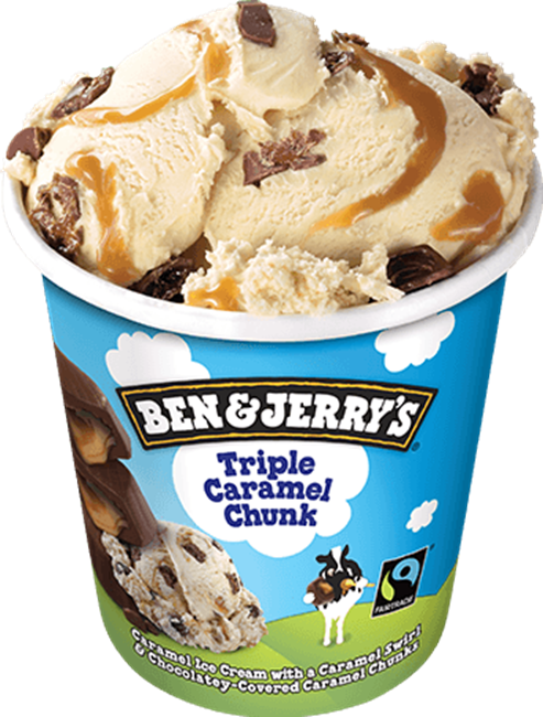 Picture of BEN & JERRY'S TRIPLE CARAMEL CHUNK 473ML